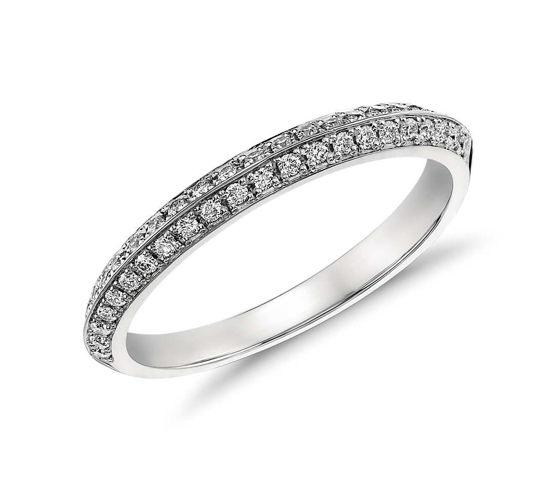 Original Empire 0,28 ct DIAMANTBANDRING MIT MEHREREN DIAMANTEN