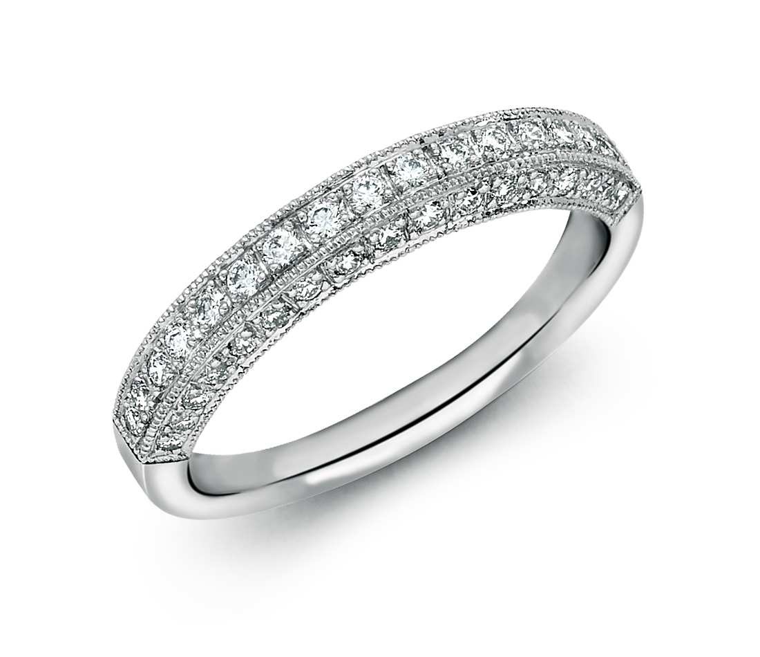Original Empire 0,44 ct DIAMANTBANDRING MIT MEHREREN DIAMANTEN
