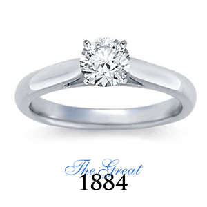 The Great 1884 - 0,70 ct Diamantring in Weissgold