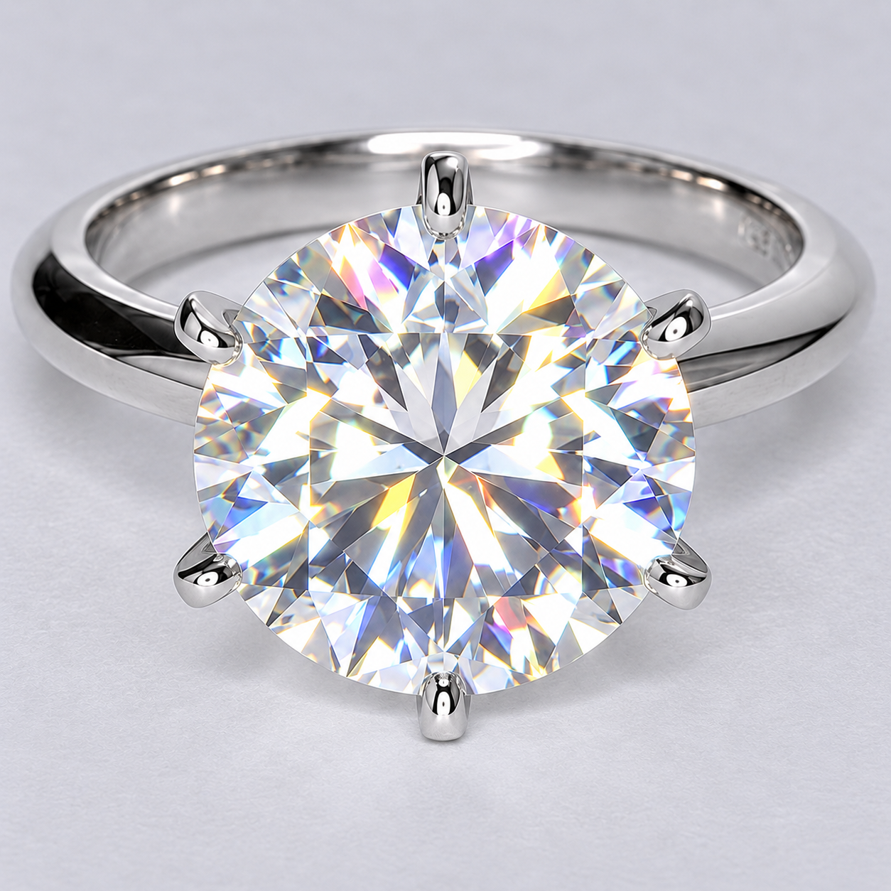 Original Empire 10,00 ct Lab-Grown Diamantring in 750 Weissgold - sofort verfügbar