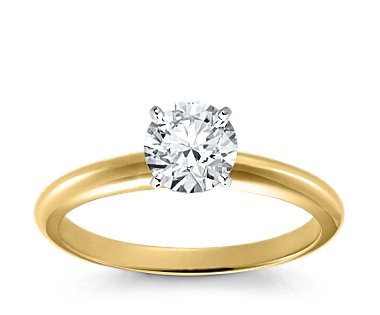 Original Empire 1,00 ct Diamantring in Gelbgold