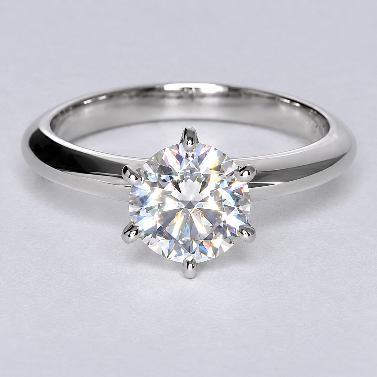 Original Empire 1,00 ct Lab-Grown Diamantring in Weissgold - sofort verfügbar