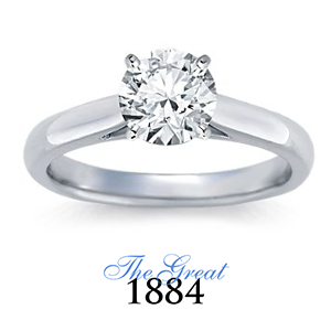 The Great 1884 - 1,25 ct Diamantring in Weissgold