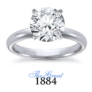 The Great 1884 - 2,50 ct Diamantring in Weissgold
