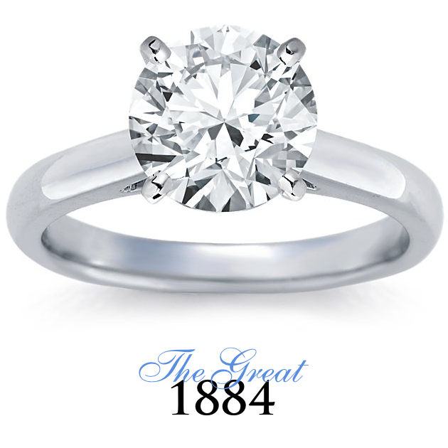 The Great 1884 - 2,50 ct Diamantring in Weissgold