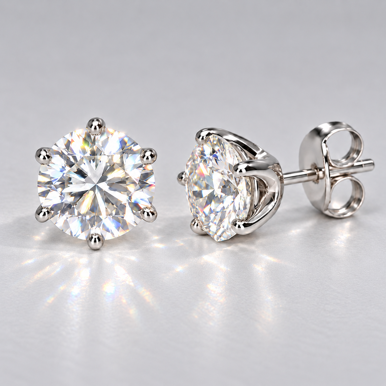 The Great 1884 - 2,00 ct Natural Diamantohrringe in Weissgold 750