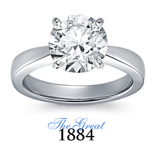 The Great 1884 - 3,00 ct Diamantring in Weissgold