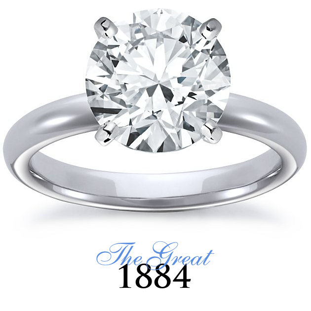 The Great 1884 - 4,00 ct Diamantring in Weissgold