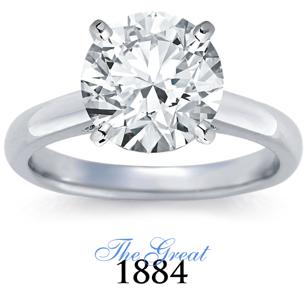 The Great 1884 - 4,00 ct Diamantring in Weissgold