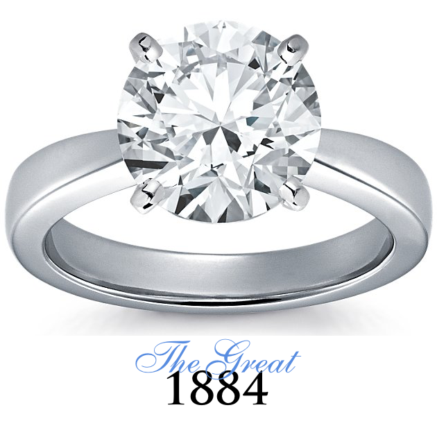 The Great 1884 - 4,00 ct Diamantring in Weissgold
