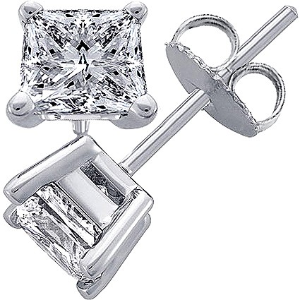 Original Empire 3,00 ct Diamantohrringe in Weissgold
