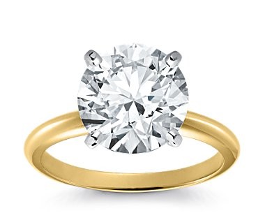 Original Empire 5,00 ct Diamantring in Gelbgold