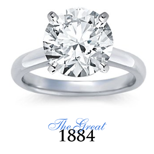 The Great 1884 - 5,00 ct Diamantring in Weissgold