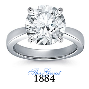 The Great 1884 - 5,00 ct Diamantring in Weissgold