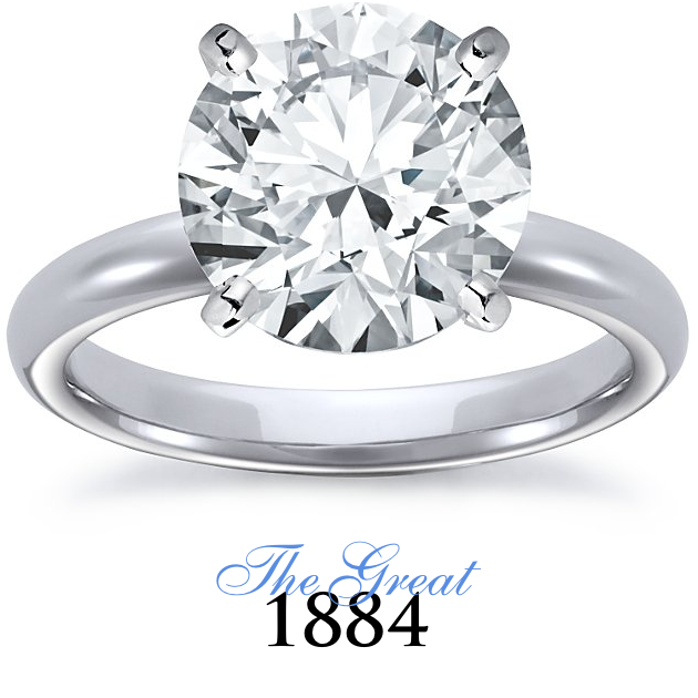 The Great 1884 - 5,00 ct Diamantring in Weissgold