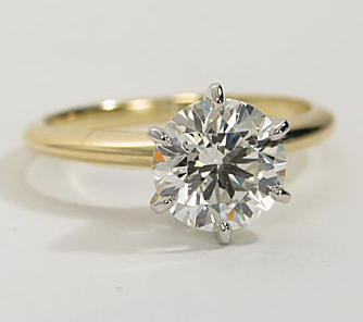 Original Empire 1,00 ct Diamantring in Gelbgold - sofort verfügbar