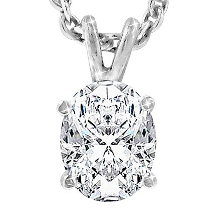 Original Empire 4,00 ct Diamant Anhänger in Weissgold