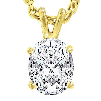 Original Empire 2,00 ct Diamant Anhänger in Gelbgold