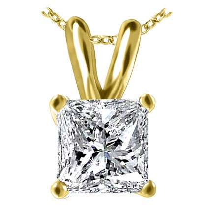 Original Empire 0,40 ct Diamant Anhänger in Gelbgold