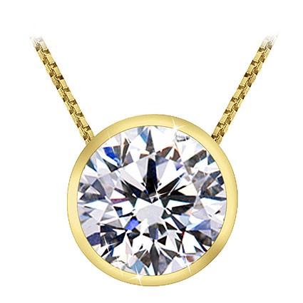 The Great 1884 0,70 ct Diamant Anhänger in Gelbgold