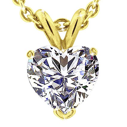 Original Empire 2,50 ct Diamant Anhänger in Gelbgold