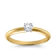 Original Empire 0,30 ct Natural Diamantring in Gelbgold