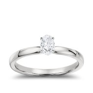 The Great 1884 - 0,20 ct Lab-Grown Diamantring in Weissgold