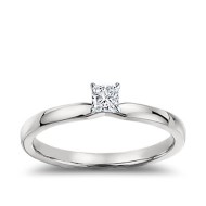 The Great 1884 - 0,20 ct Lab-Grown Diamantring in Weissgold