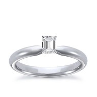 The Great 1884 - 0,30 ct Natural Diamantring in Weissgold