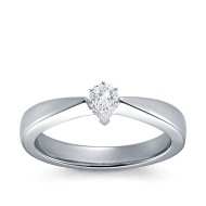 The Great 1884 - 0,30 ct Natural Diamantring in Weissgold