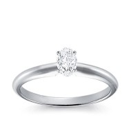 Original Empire 0,30 ct Natural Diamantring in Weissgold