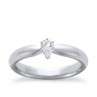 The Great 1884 - 0,20 ct Lab-Grown Diamantring in Weissgold