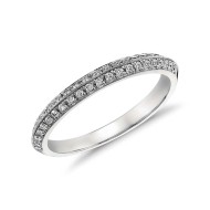 Original Empire 0,28 ct Natural DIAMANTBANDRING MIT MEHREREN DIAMANTEN