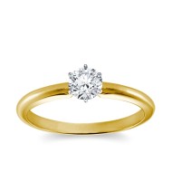 Original Empire 0,50 ct Natural Diamantring in Gelbgold