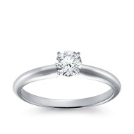 Original Empire 0,50 ct Natural Diamantring in Weissgold