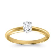 Original Empire 0,40 ct Lab-Grown Diamantring in Gelbgold