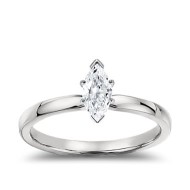 The Great 1884 - 0,50 ct Lab-Grown Diamantring in Weissgold