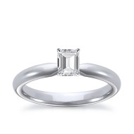 The Great 1884 - 0,40 ct Lab-Grown Diamantring in Weissgold