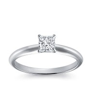 Original Empire 0,40 ct Natural Diamantring in Weissgold