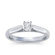 The Great 1884 - 0,40 ct Lab-Grown Diamantring in Weissgold