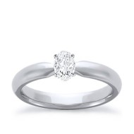 The Great 1884 - 0,40 ct Natural Diamantring in Weissgold