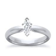 The Great 1884 - 0,50 ct Lab-Grown Diamantring in Weissgold