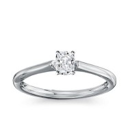 The Great 1884 - 0,40 ct Lab-Grown Diamantring in Weissgold