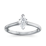 The Great 1884 - 0,50 ct Lab-Grown Diamantring in Weissgold