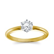 Original Empire 0,70 ct Natural Diamantring in Gelbgold