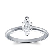 Original Empire 0,70 ct Natural Diamantring in Weissgold