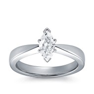 The Great 1884 - 0,70 ct Lab-Grown Diamantring in Weissgold