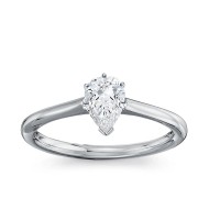 The Great 1884 - 0,70 ct Natural Diamantring in Weissgold