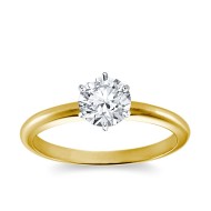 Original Empire 1,00 ct Natural Diamantring in Gelbgold