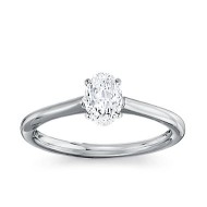 The Great 1884 - 1,00 ct Natural Diamantring in Weissgold